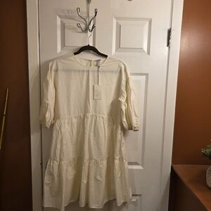 a new day Cream Tiered Dress